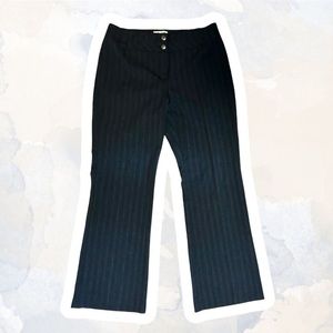 Vintage Pinstripe Medium Rise Wide Leg Dress Pants